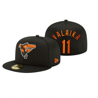 Orioles Pat Valaika Black 2021 Clubhouse Hat