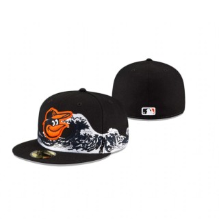 Orioles Black New Era 100th Anniversary Wave Hat