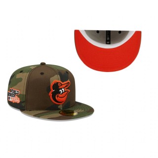Baltimore Orioles Camo Woodland Undervisor 1983 World Series Patch 59FIFTY Hat