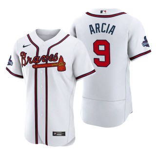 Orlando Arcia Atlanta Braves White 2021 World Series Champions Authentic Jersey