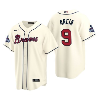 Orlando Arcia Men's Atlanta Braves Cream Alternate 2021 World Series Champions Replica Jersey