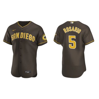 Padres Eguy Rosario Brown Authentic Road Jersey