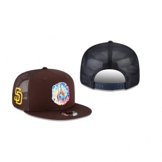 San Diego Padres Brown Groovy 9FIFTY Snapback Hat