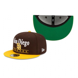 San Diego Padres Brown Two Tone Retro 9FIFTY Snapback Hat