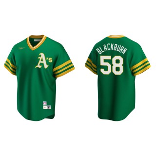 Paul Blackburn Men's Oakland Athletics Kelly Green Road Cooperstown Collection Player Jersey