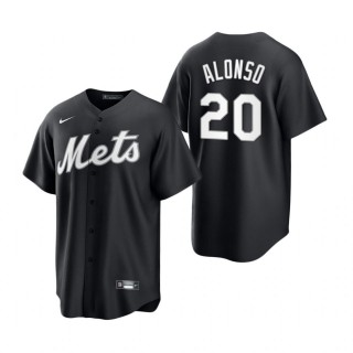Pete Alonso Mets Nike Black White Replica Jersey