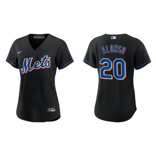 Pete Alonso Women's New York Mets Black Alternate Replica Jersey