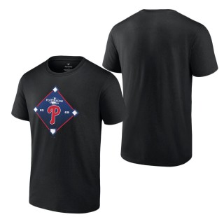 Men's Philadelphia Phillies Black 2022 Postseason T-Shirt