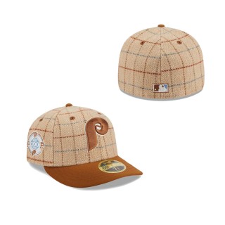 Philadelphia Phillies Herringbone Check Low Profile Fitted Hat