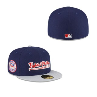 Philadelphia Phillies Just Caps Gray Visor 59FIFTY Fitted Hat