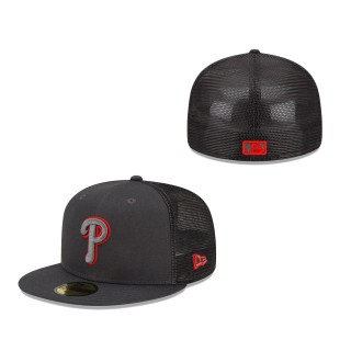 Philadelphia Phillies 2022 Batting Practice 59FIFTY Fitted Hat Graphite