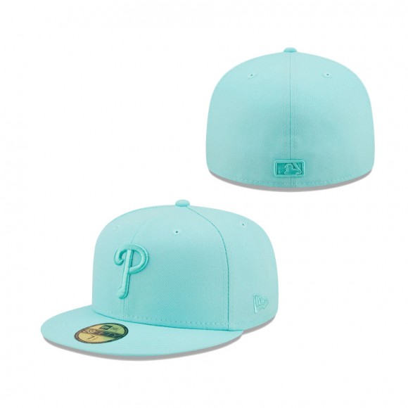 Philadelphia Phillies Icon Color Pack 59FIFTY Fitted Hat Turquoise