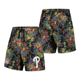 Philadelphia Phillies PLEASURES Black Floral Shorts