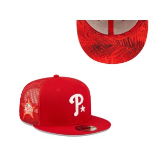 Men's Philadelphia Phillies Red 2022 MLB All-Star Game Workout 9FIFTY Snapback Adjustable Hat
