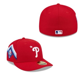 Philadelphia Phillies Red MLB All-Star Game Workout Low Profile Fitted Hat
