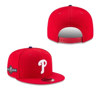 Philadelphia Phillies Red 2023 Postseason 9FIFTY Snapback Adjustable Cap