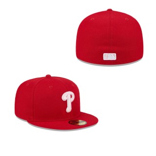 Philadelphia Phillies Red 2024 Mother's Day On-Field 59FIFTY Fitted Hat