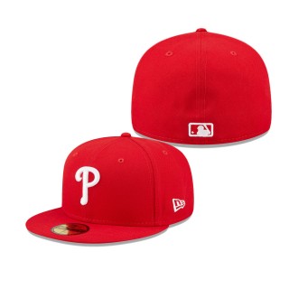 Men's Philadelphia Phillies Red Logo 59FIFTY Fitted Hat
