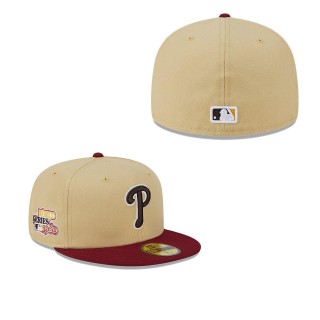 Philadelphia Phillies Vegas Gold Cardinal 59FIFTY Fitted Hat