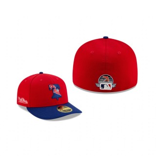 Phillies 2020 Spring Training Red Royal Low Profile 59FIFTY Fitted Hat