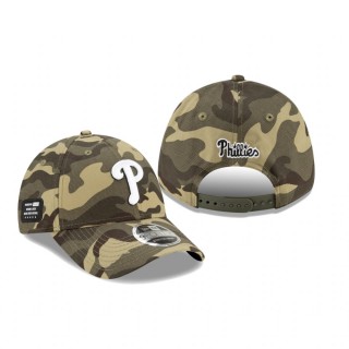 Philadelphia Phillies Camo 2021 Armed Forces Day 9FORTY Adjustable Hat