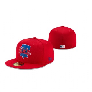 Phillies Red 2021 Clubhouse 59FIFTY Fitted Hat