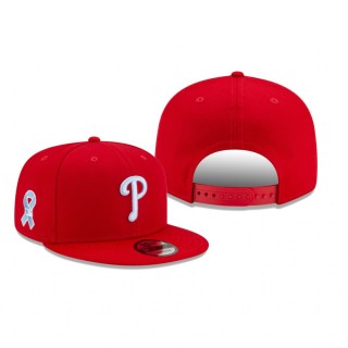 Philadelphia Phillies Red 2021 Father's Day 9FIFTY Snapback Hat