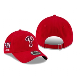 Philadelphia Phillies Red 4th of July 9TWENTY Adjustable Hat