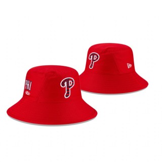 Philadelphia Phillies Red 4th of July Bucket Hat
