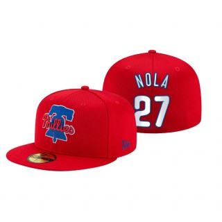 Phillies Aaron Nola Red 2021 Clubhouse Hat
