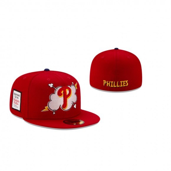 Phillies Cloud Red 59Fifty Fitted Cap