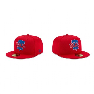 Phillies Clubhouse Red 59FIFTY Fitted Hat