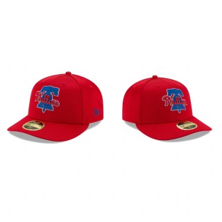 Phillies Clubhouse Red Low Profile 59FIFTY Fitted Hat