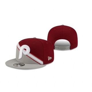 Philadelphia Phillies Red Gray Color Cross 9FIFTY Snapback Hat