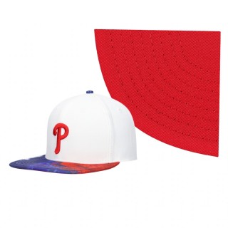 Philadelphia Phillies White Dip-Dye Pro Standard Snapback Hat