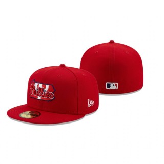 Phillies Red Local II 59FIFTY Fitted Hat