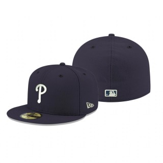 Phillies Logo Navy 59Fifty Fitted Cap