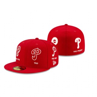Phillies Red Logo Progression Hat