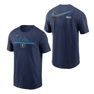 Philadelphia Phillies Navy 2024 City Connect Speed T-Shirt