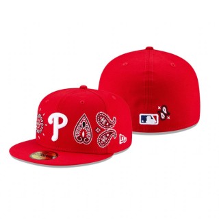 Phillies Red Paisley Elements Hat