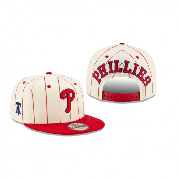 Philadelphia Phillies White Pinstripe 9FIFTY Snapback Hat