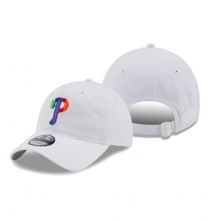 Philadelphia Phillies White Pride Core Classic 9TWENTY Hat