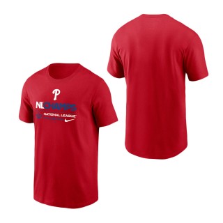 Men's Philadelphia Phillies Red 2022 National League Champions T-Shirt
