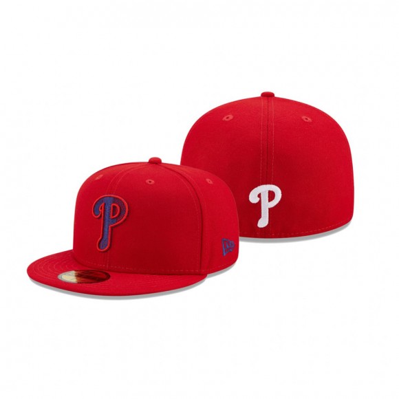 Phillies Scored 59FIFTY Fitted Red Hat
