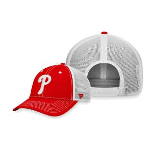Phillies Sport Resort Trucker Snapback Red White Hat