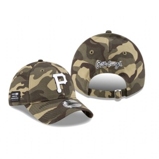 Pittsburgh Pirates Camo 2021 Armed Forces Day 9TWENTY Adjustable Hat