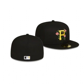 Pirates Bloom Black 59FIFTY Fitted Hat