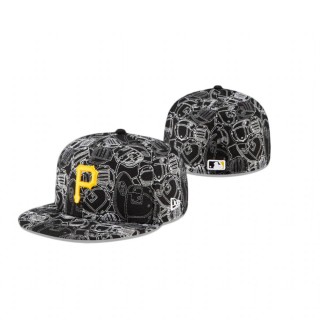 Pirates Black Cap Chaos 59FIFTY Fitted Hat