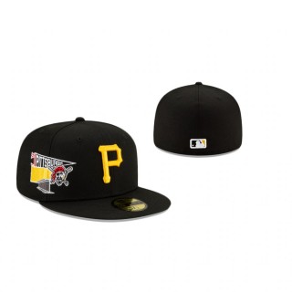Pirates Black City Patch 59Fifty Fitted Hat
