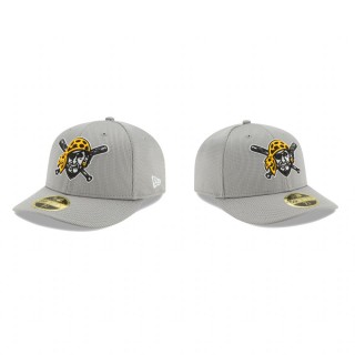Pirates Clubhouse Gray Low Profile 59FIFTY Fitted Hat